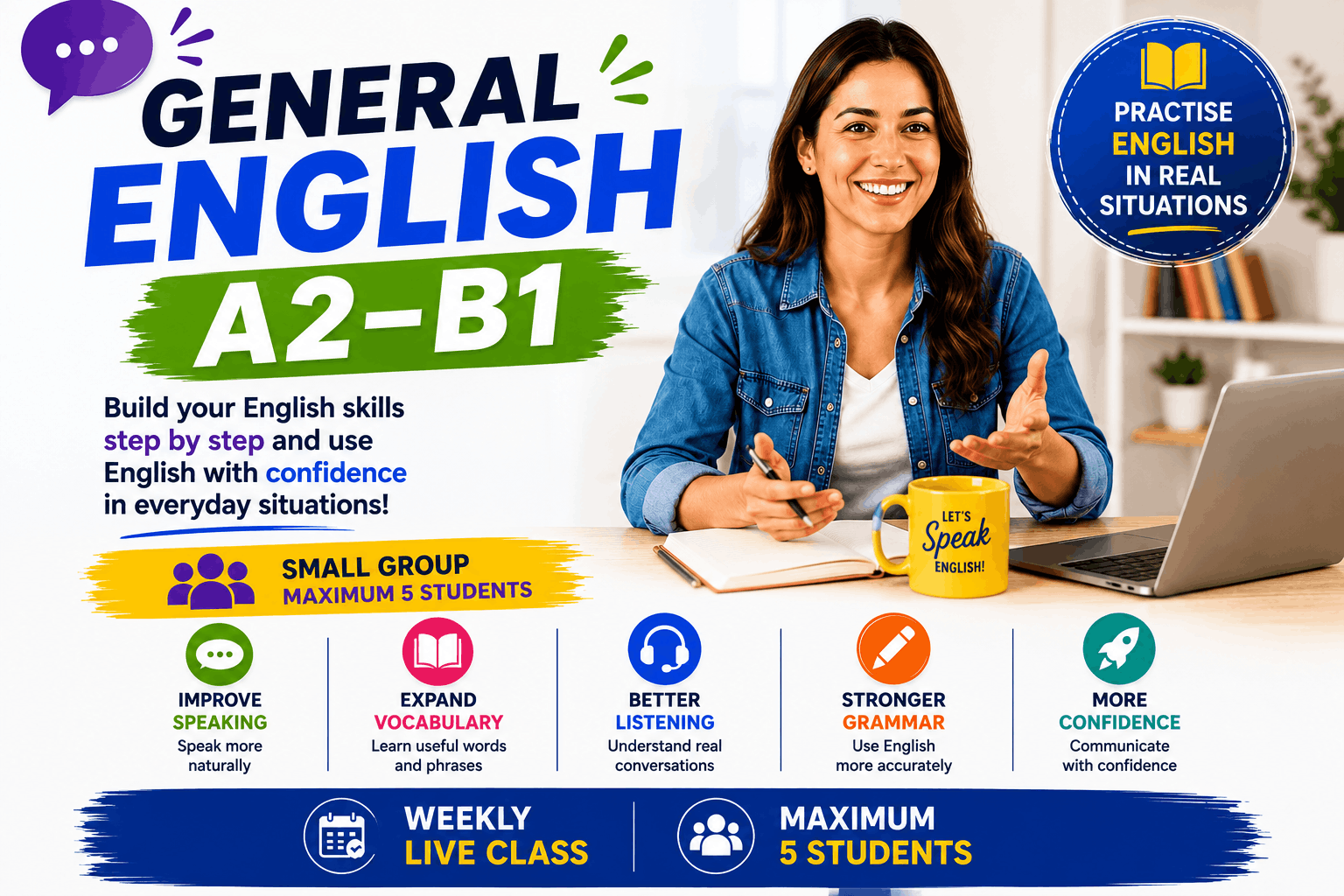 General English A2–B1 Class