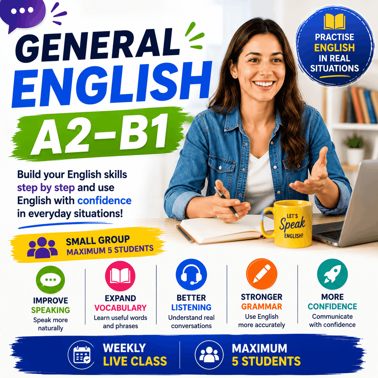 General English A2–B1 Class